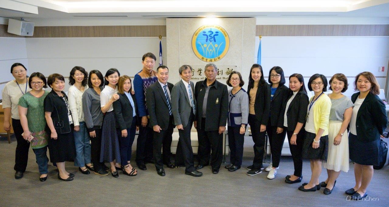 Group photo with Department of Thai Traditional and Alternative Medicine (DTAM) of Ministry of Public Health from Thailand in 2019