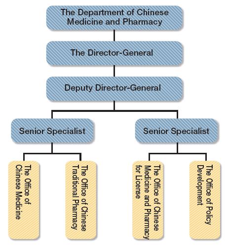 Organization Structure for the Department of Chinese Medicine and Pharmacy